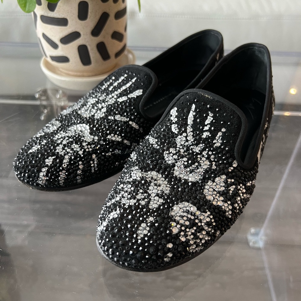 GIUSEPPE ZANOTTI DESIGN | EMBELLISHED CRYSTAL LOAFERS